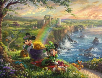  key - Mickey et Minnie en Irlande Thomas Kinkade